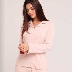 Alara Bamboo Pajamas — Rose Dust